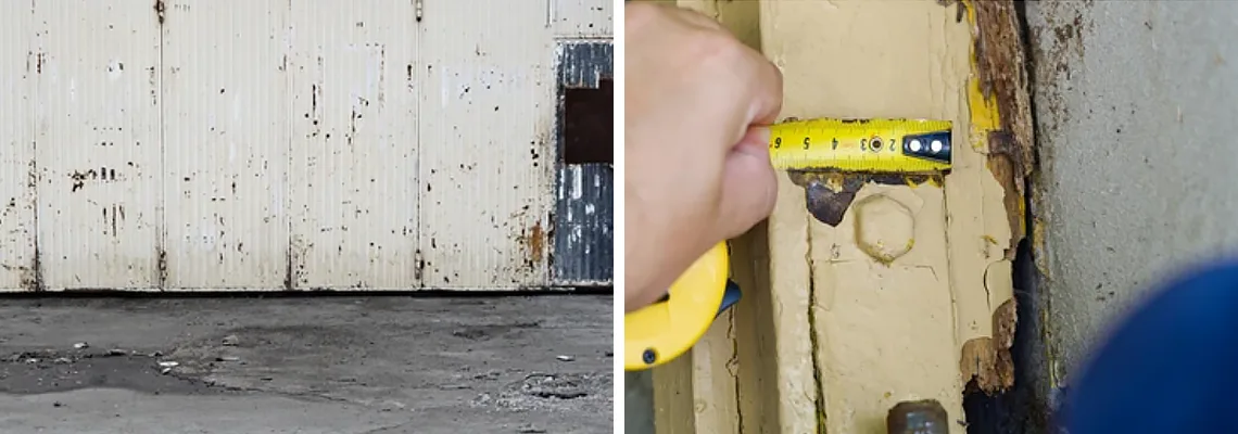 Lift Master Rusty Garage Doors in Palm Bay, Florida