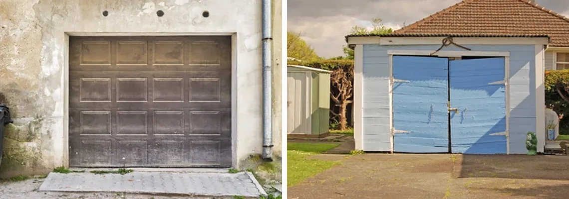 Rotten Steel Garage Door Repair in Palm Bay, Florida