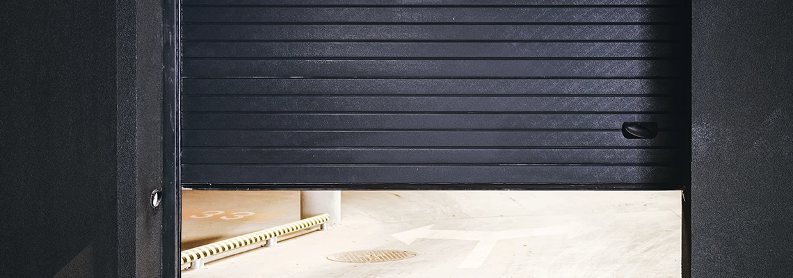 Residential Black Garage Door Installation in Palm Bay, FL
