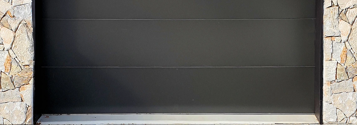 Overhead Black Garage Door Installation in Palm Bay, Florida